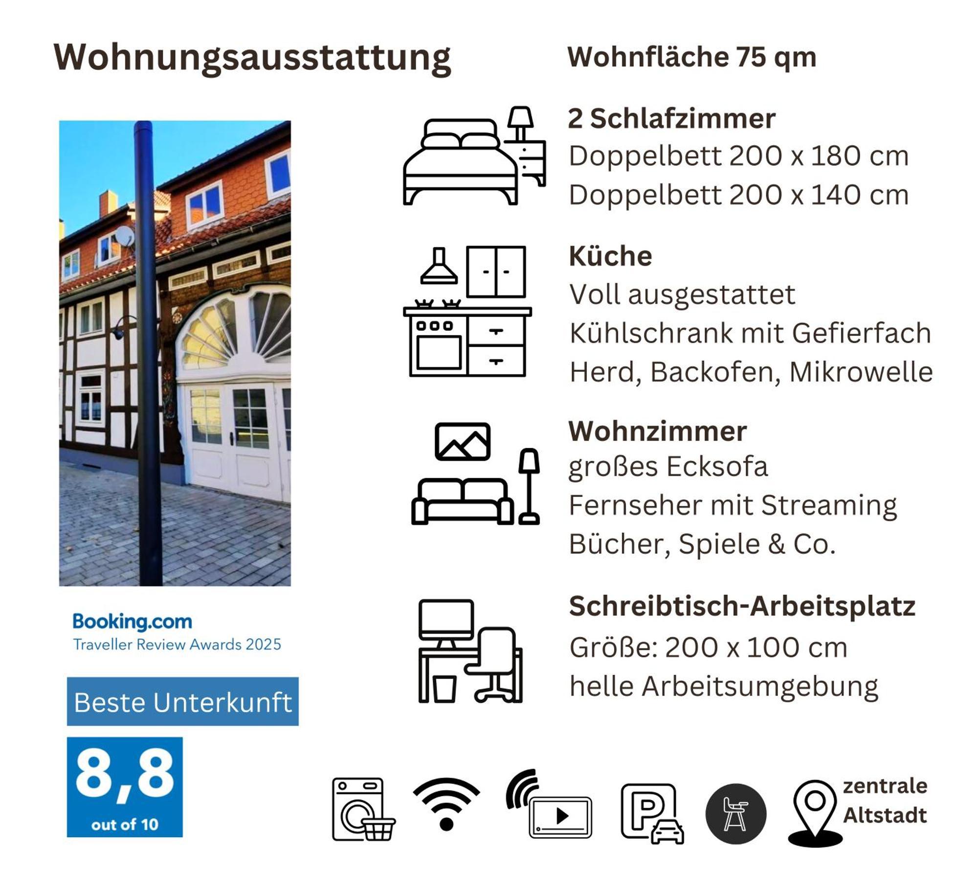 'Bright 1' Innenstadtlage, Ruhige, Schoene, Helle 3Zkb Wlan Herford Ngoại thất bức ảnh